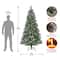 7.5ft. Pre-Lit Frosted Conconully Pine Artificial Christmas Tree, Warm White LED Lights